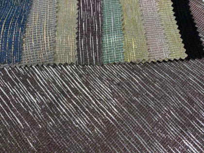 Foil Textile Knitted 100% Polyester Fabric