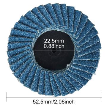 High Density 2 Inch Zirconia Alumina Flat Flap Disc Grinding Wheel 1/4 Inch Arbor