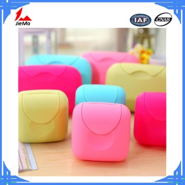 free sample multifunction creative candy color travel handmade soap dish box/bathroom soap holder with lid