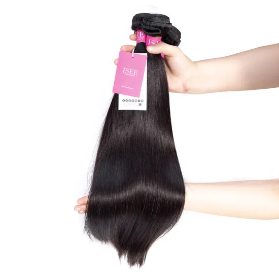 100% Natural Isee 8A One Donor Fast Shipping Dropship Best Real Human Straight Brazilian Burmese Virgin Hair