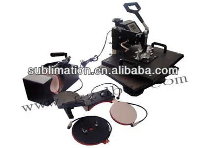 Custom silk fabric 8 in 1 sublimation printing press