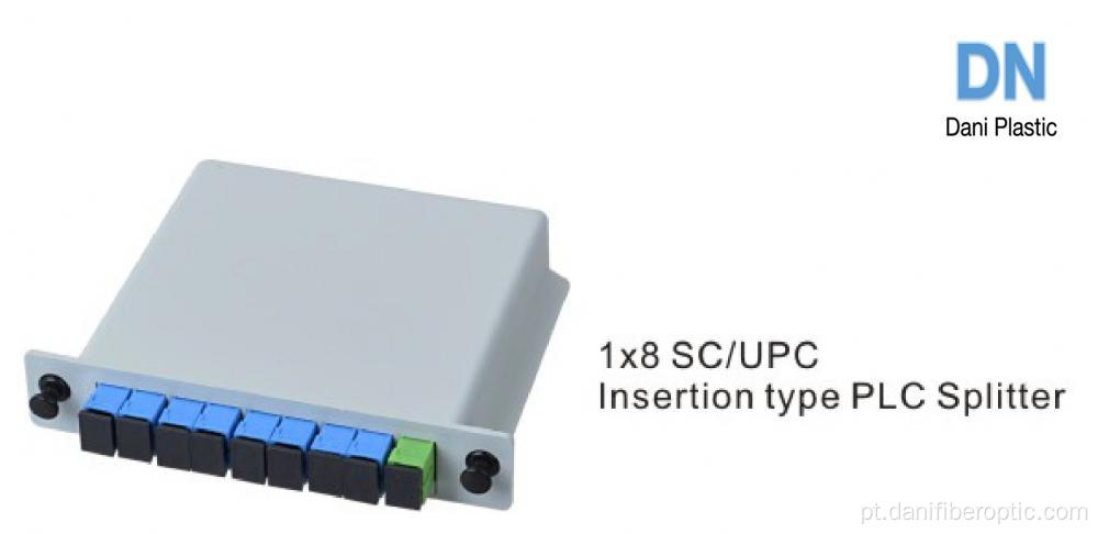 1/8 SC / UPC Inserção Tipo Splitter PLC