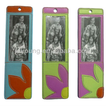 Personalized leather bookmark for advertising