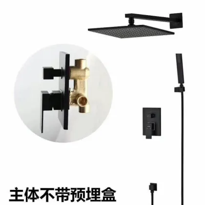 ORB BLACK BRONZE SHOWER SET