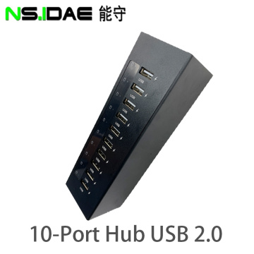 Hub USB2.0 retangular pequeno portátil