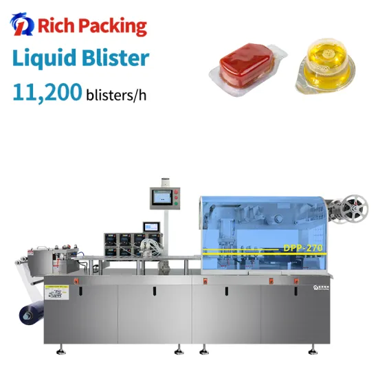 Heat Seal Blister Packing Machine for Chocolate, Tomato Paste, Chili Sauce, Jams, Preserves, and Peanut Butter