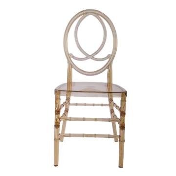 Wholesale Luxury Transparent Amber Resin Phoenix Chairs for Weddings and Events