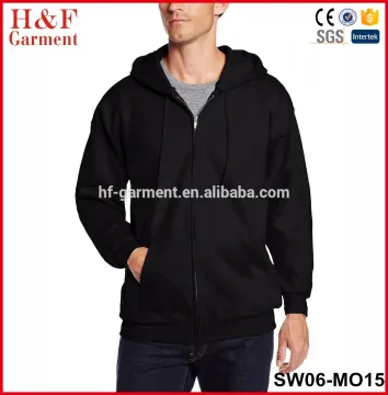 High quality custom logo design men plain zip up sweatshirt with hoodie for male