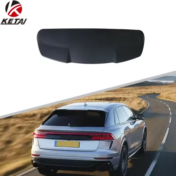 RSQ8 Style Matte Gloss Black Carbon Look Rear Bumper & Roof Spoiler for Audi 2019-2022
