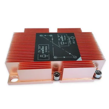Narrow CPU cooler pure copper passive solution fan