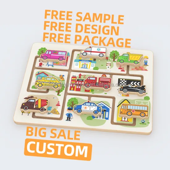 Montessori Educational Toy: Littleroom Focus Puzzle Maze City Track - Enhancing Children's Logic Thinking and Early Education Skills