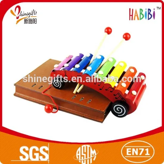 cute carton instruments wooden xylophone for kids