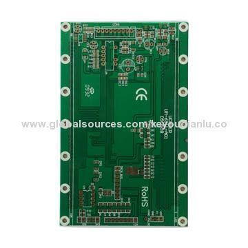 Double-sided PCB with Lead-free HASL, 94V0 Standard and Vacuum Packing, Customized Services