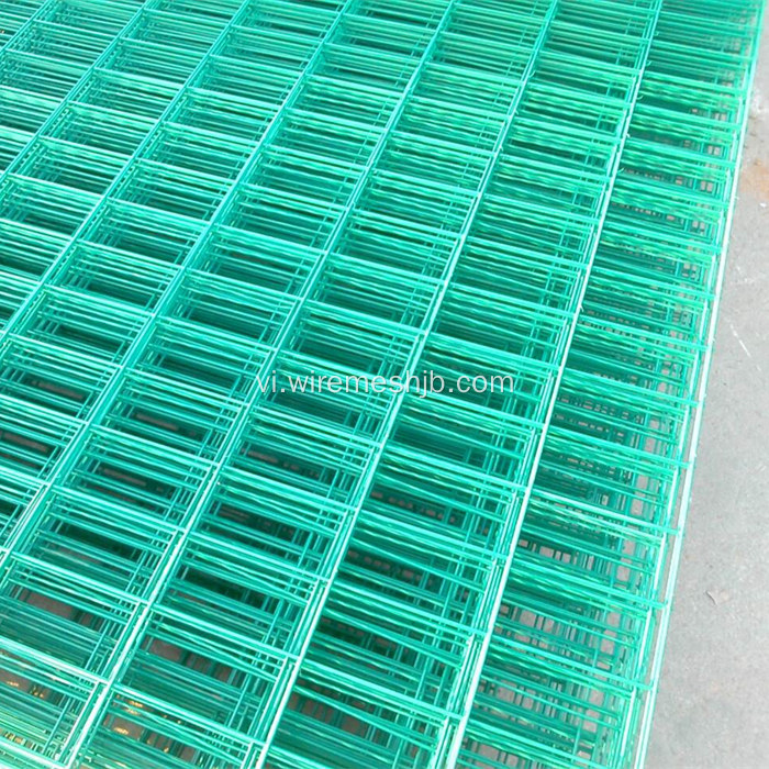 Màu vàng PVC tráng hàn lưới thép tấm