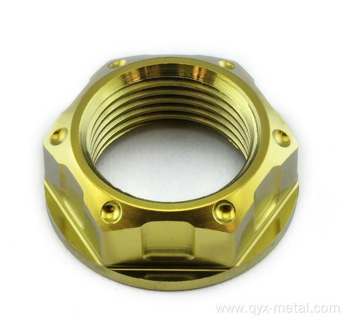 Titanium Alloy GR5 Flanged Axle Nut