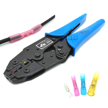 Crimping Tool Plier 10-23AWG Crimper 0.25-6mm Square for Heat Shrink Butt Connectors Terminals