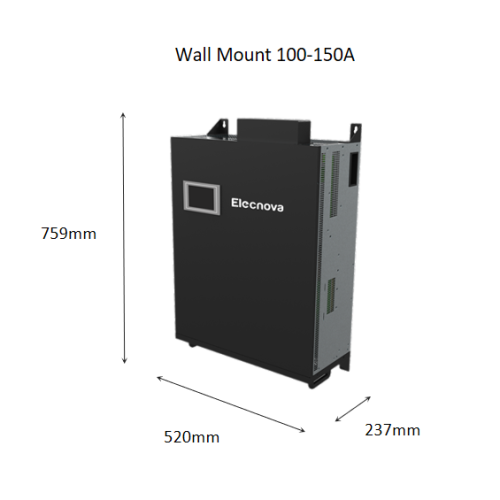 4"HMI control wall mounted 3P4W Active Harmonic Filter
