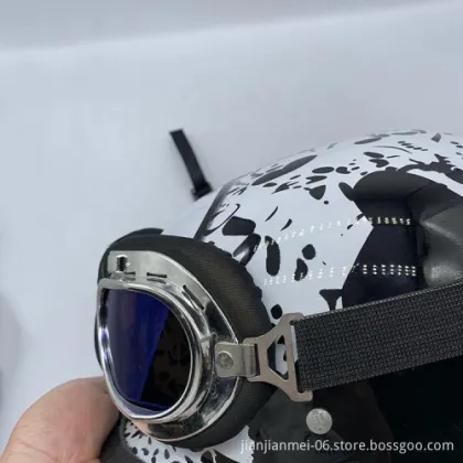 Vintage Racing Motorcycle Helmet: Retro Motocross Motorbike Helmets