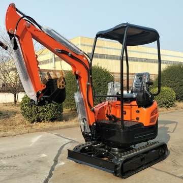Mini escavatore di fabbrica da 1 tonnellata a 1,2 tonnellate con binari di gomma