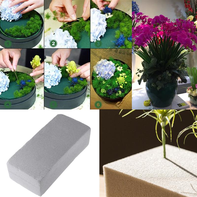 1pc Floral Foam Block Artificial Flower Mud For Fresh Cut Floral Arrangements High Absorbent Sponge Foam Flower Holder 23x10x7cm