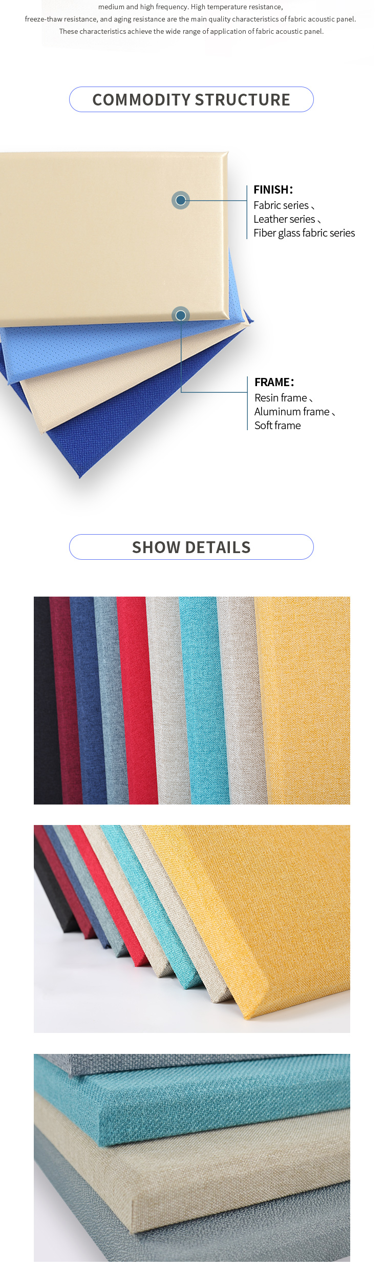 3Fabric acoustic panel