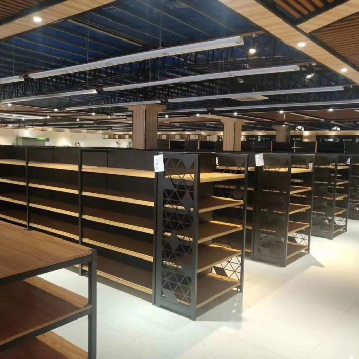 Customized Supermarket Four-column Display Shelf