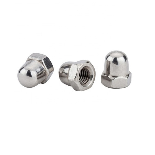 Metric hex domed cap nuts