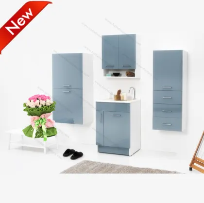 Washing Sink Bathroom Cabinet with legs under Cabinet with USB