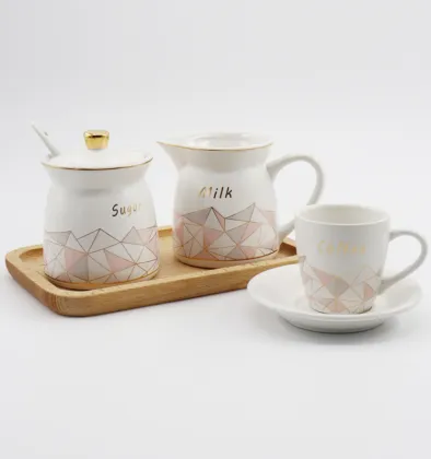 Ceramic Sugar and Creamer Set