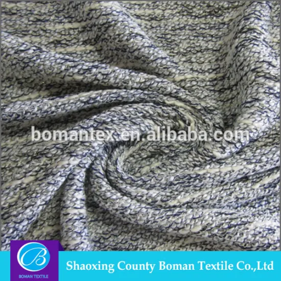 2016 special metical yarn coarse needle knit fabric