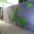Decorativo 358 muro di recinzione anti -climb per giardino