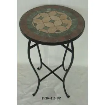 mosaic metal art plant stand