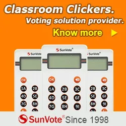 Classroom clickers suits in education and classroom response system
