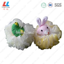 Animal fizzy attractive bath sponge