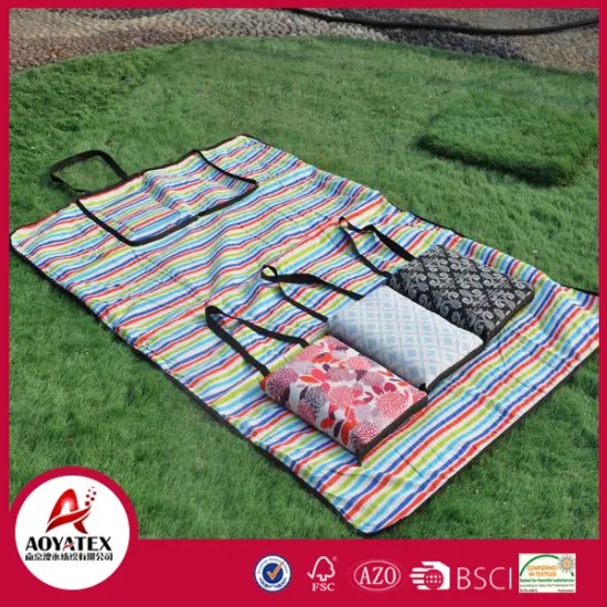 High quality factory supplier outdoor cotton waterproof picnic blanket