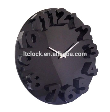 Volume Supply Custom gray color 3d diy wedding gift wall clock