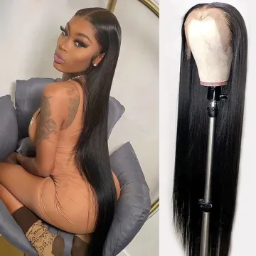 Cheap Wholesale Raw Indian Virgin soft Human Hair Hd Full Lace Frontal closure Wigs For Black Women Lace Front Human Hair Wig