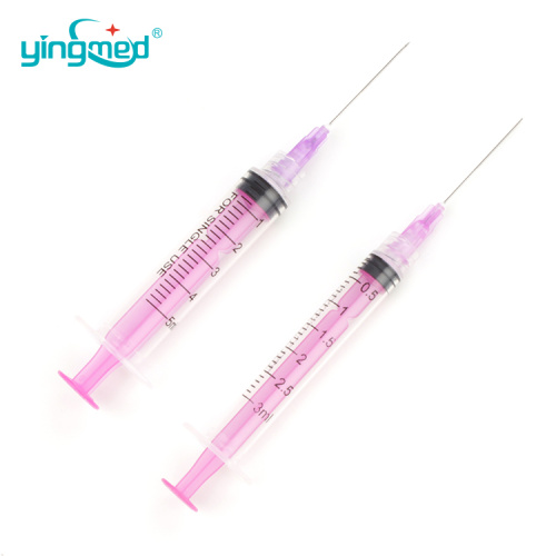 Ống tiêm có màu y tế vô trùng ống tiêm dùng một lần