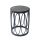 American-style marble black stainless steel side table