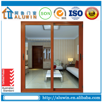 Australia AS2047 standard commercial system double glass aluminum sliding door with thermal break profile