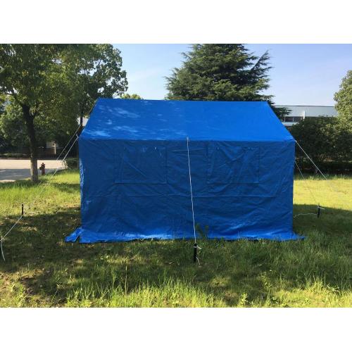 High-Performance Blue Relief Tent with Durable Metal Frame