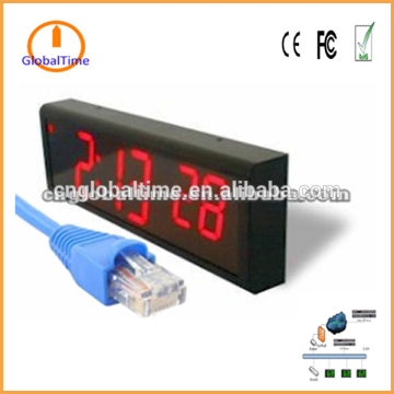 4'' Bright Red LED Indoor Network Clock