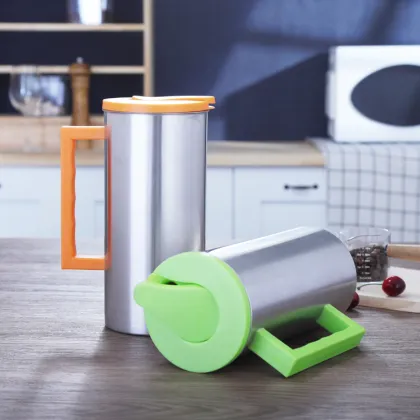 High Quality Stainless Steel Cold Water Kettle 1.6L Travel Tea Kettle with Colorful Lid