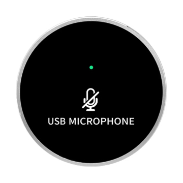 USB Conference Speaker Phone: Wireless Omnidirectional Microphone & Bluetooth Audio Plug and Play Speakerphone