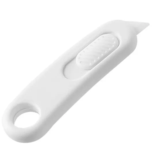 Ceramic Box Cutter with Retractable Blade and Keychain Hole: A Convenient Mini Utility Knife for Home and School
