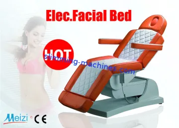 Custom Spa Salon Equipment Adjustable Electric Portable Facial Bed / Salon Massage Chair