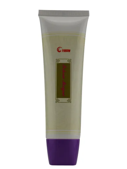 hot stamping squeeze cosmetic tube with the metalized top cap