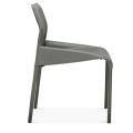 Design contemporain extérieur utilise une chaise de salle à manger PP durable