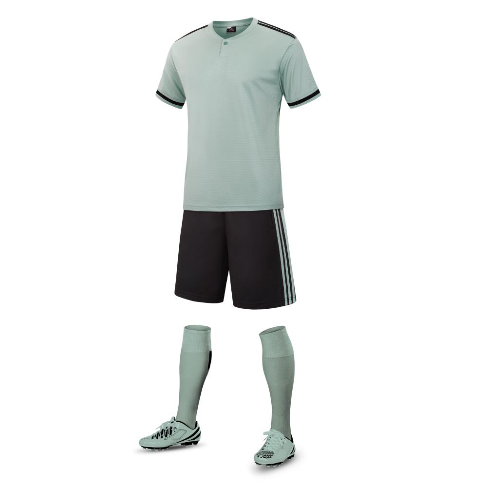 Mintgroene voetbalshirt met botton