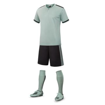 Mintgroene voetbalshirt met botton